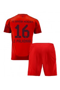 Fotbalové Dres Bayern Munich Joao Palhinha #16 Dětské Domácí Oblečení 2024-25 Krátký Rukáv (+ trenýrky)